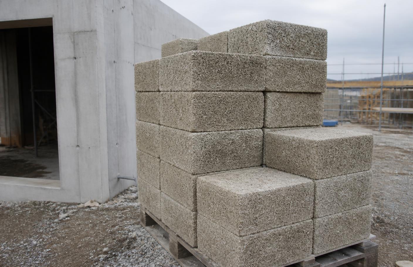 Bricks — Hempcrete mix, blocks, roofing & ceiling panels